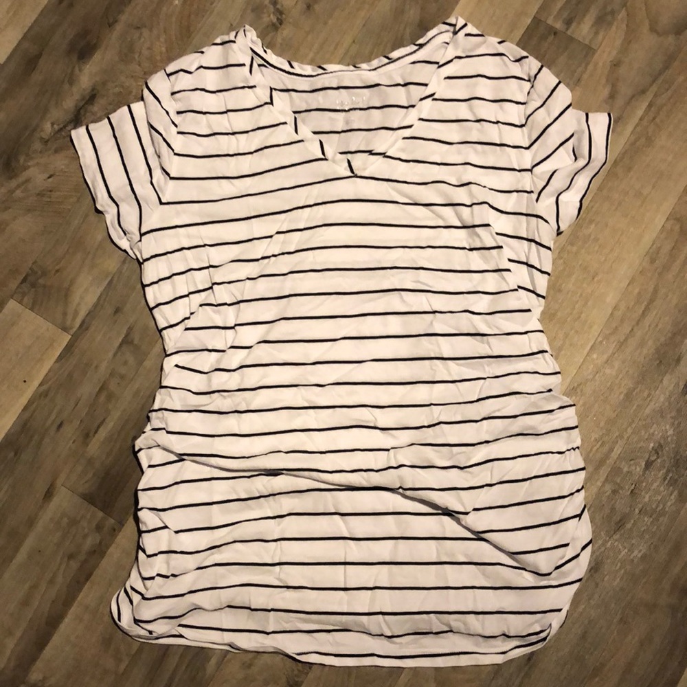 Striped maternity tee